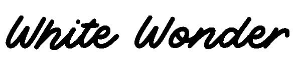 White Wonder字体