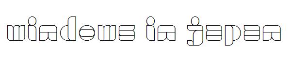 windows in japan字体