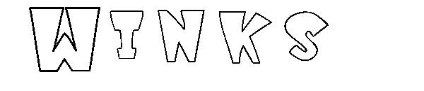 Winks字体