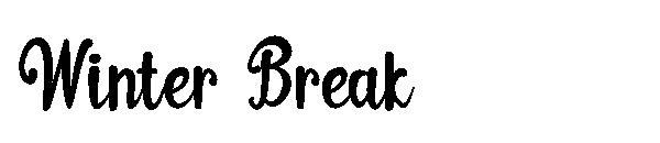 Winter Break字体