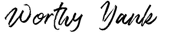 Worthy Yank字体