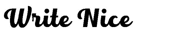 Write Nice字体