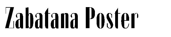 Zabatana Poster字体