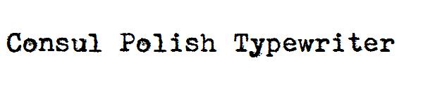 Consul Polish Typewriter字体