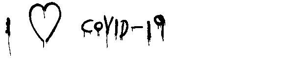 I ♥ Covid-19字体