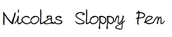 Nicolas Sloppy Pen字体