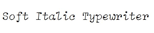 Soft Italic Typewriter字体