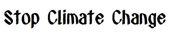 Stop Climate Change字体