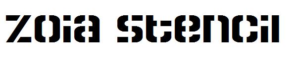 Zoia Stencil字体