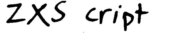 ZXScript字体