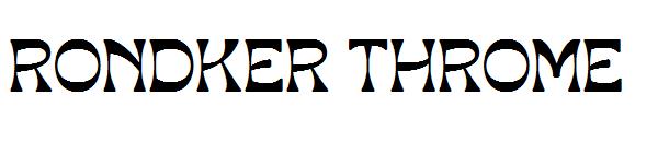 RONDKER THROME