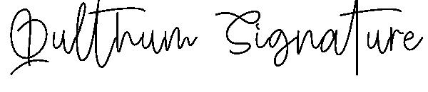 Qulthum Signature