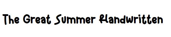 The Great Summer Handwritten