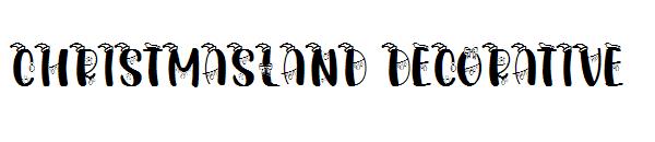 christmasland decorative