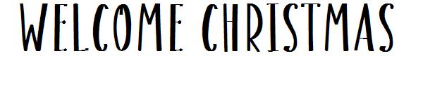 Welcome christmas字体