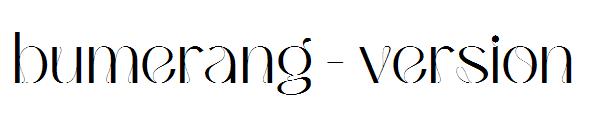 bumerang - version