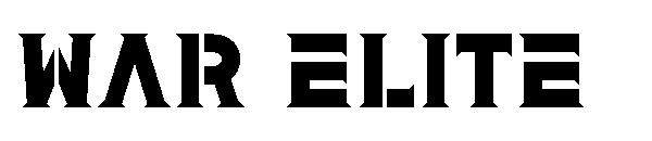 War elite字体