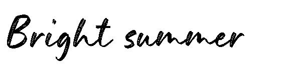 Bright summer字体