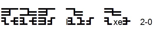 ZivCovZak Block Fixed 2-0字体