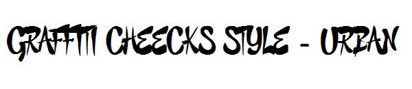 GRAFFITI CHEECKS STYLE - URBAN字体