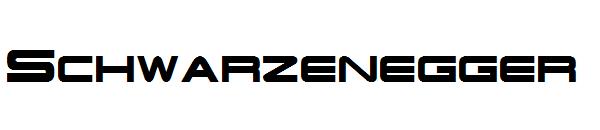 Schwarzenegger字体