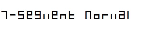 7-Segment Normal字体