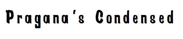Pragana's Condensed字体