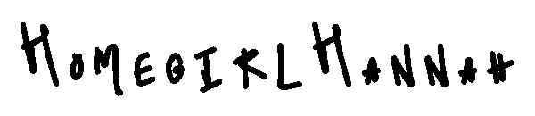 HomegirlHannah字体