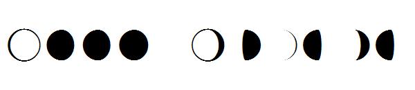 Moon Phases字体