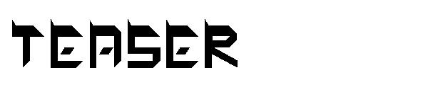 TEASER字体