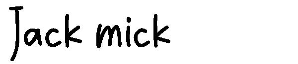 Jack mick字体