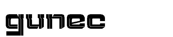 Gunec字体