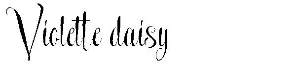 Violette daisy字体