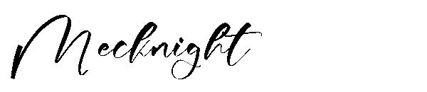 Mecknight字体