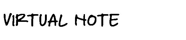Virtual note字体