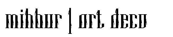 Mihbur | art deco字体