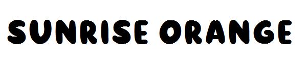 Sunrise orange字体