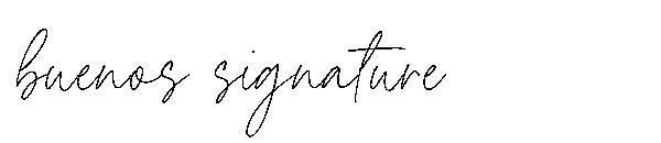 buenos signature