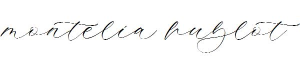 Montelia hublot字体