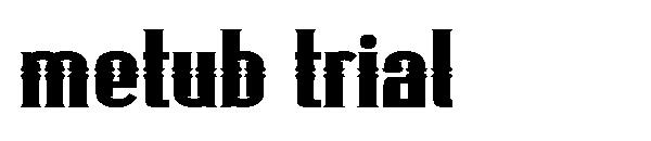 Metub trial字体