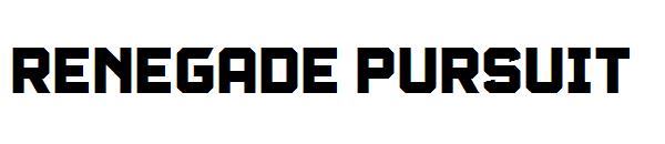 renegade pursuit字体