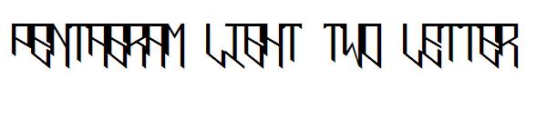 pentagram light two letter字体