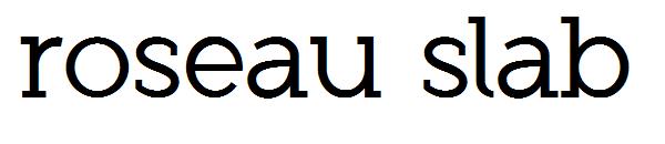 Roseau slab字体
