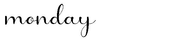 Monday字体