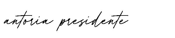 Antoria presidente字体
