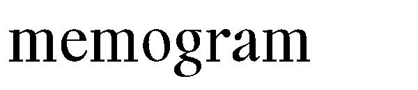 Memogram字体