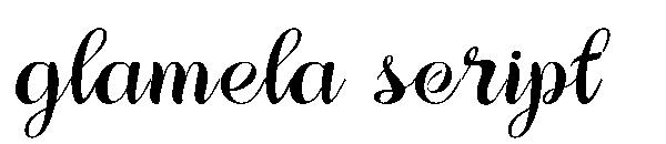 glamela script字体