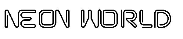 neon world字体