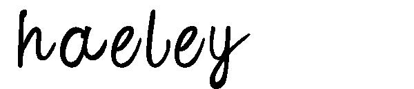 haeley字体