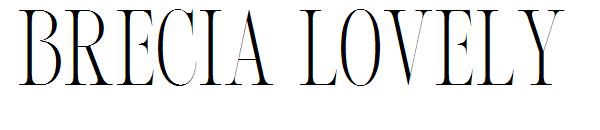 brecia lovely字体